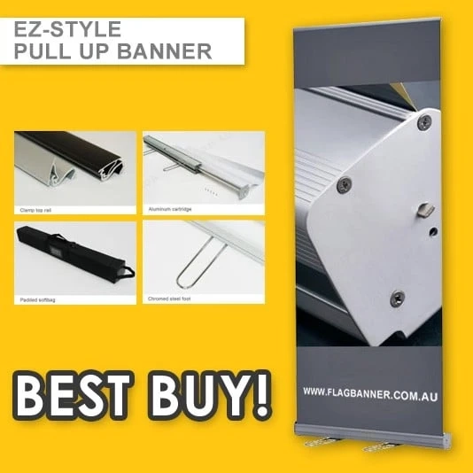 Enhance your brand presence with Custom Pull Up Banners - Flag Banner Online