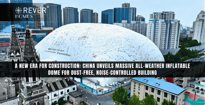 How Chinas Giant Inflatable Dome Is Transforming All Weather Noise Free and Sustainable Construction