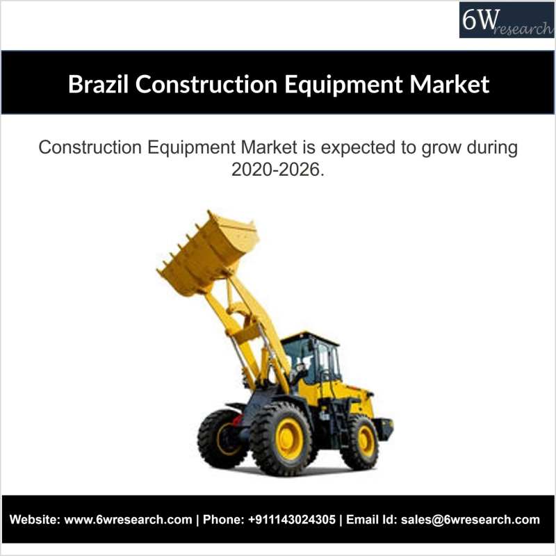 Brazil Construction Equipment Market (2020-2026) - Outlook, Trends & 6wresearch