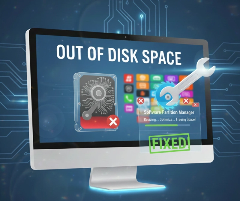 Running Out of Disk Space? How a Software Partition Manager Can Fix It 