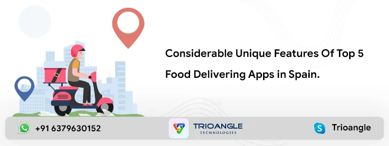 Considerable Unique Features Of Top 5 Food Delivering Apps in Spain.