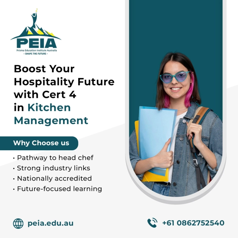 Unlock Cert 4 Kitchen Management at PEIA