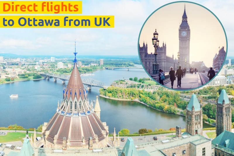 How to Book Direct flights to Ottawa from The UK