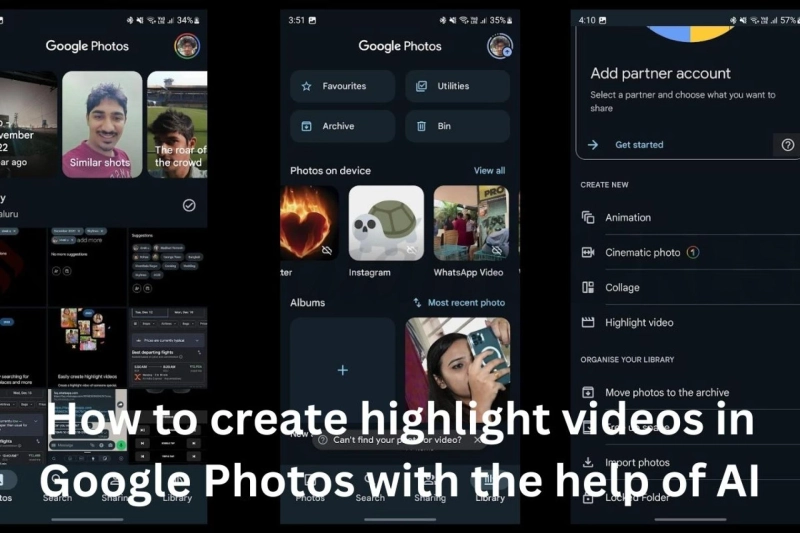 How to create highlight videos in Google Photos with the help of AI