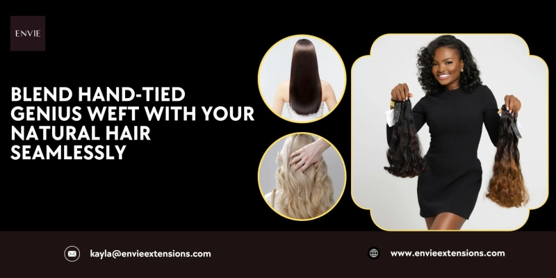 Blend Hand-Tied Genius Weft with Your Natural Hair Seamlessly