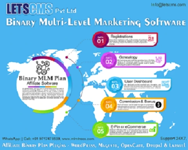 Affiliate Binary Plan for CMS Plugins | Boost Your MLM Business with Customized Binary Network Marketing Software