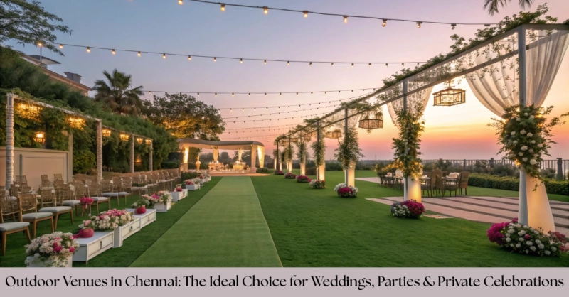 Outdoor Venues in Chennai: The Ideal Choice for Weddings, Parties & Private Celebrations