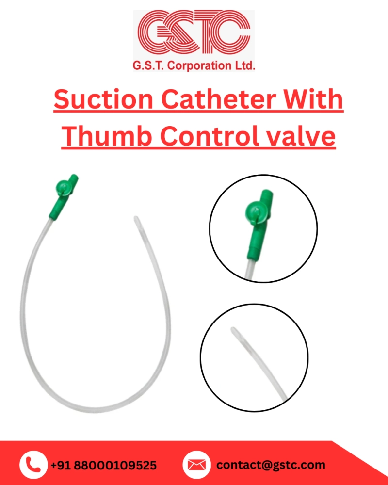Suction Catheter with Thumb Valve – Easy Control