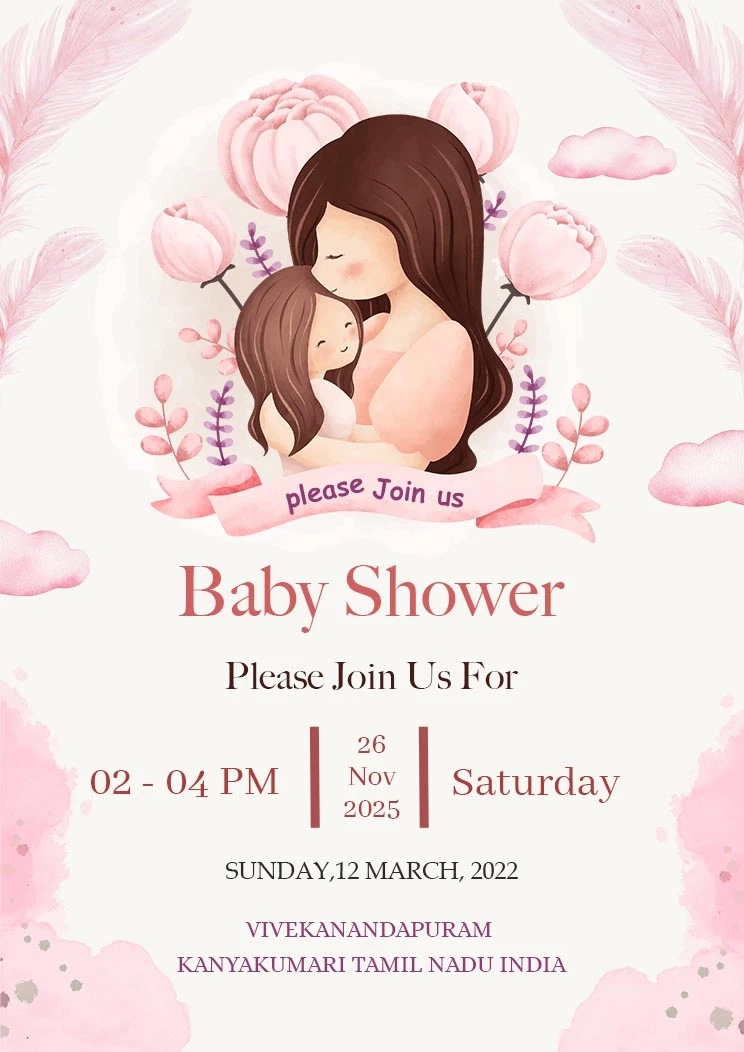 The Perfect Baby Shower Invitation card