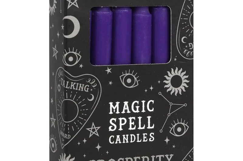 Enhance Your Rituals: Purple Spell Candles and Castle Candle Holders for Spiritual Practices