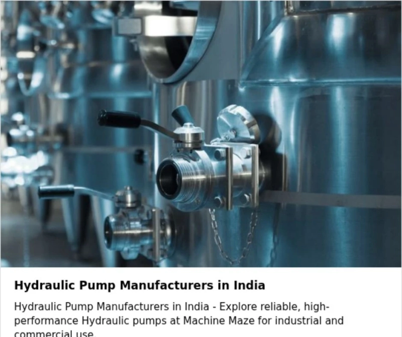 Key Factors That Determine Hydraulic Pump Efficiency and Longevity