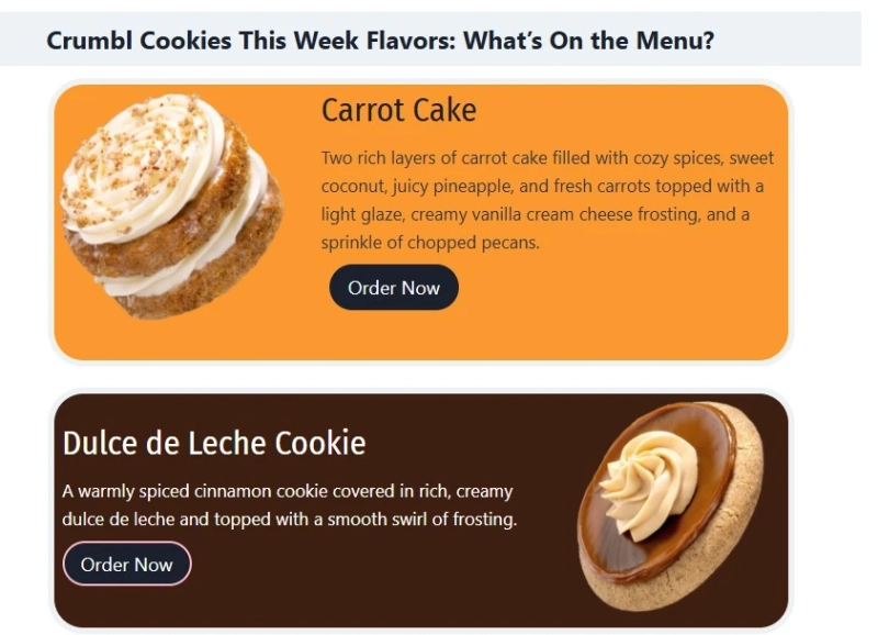Crumbl flavors this Week