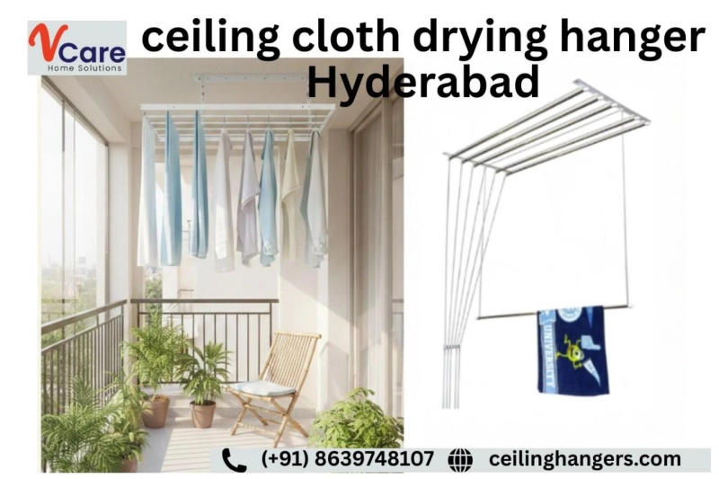 Cloth Ceiling Hanger Hyderabad: Space-Saving Laundry drying Solutions for Modern Homes