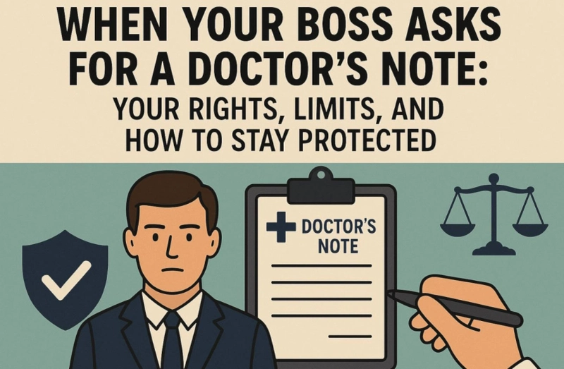 When Your Boss Asks for a Doctor’s Note: Your Rights, Limits, and How to Stay Protected