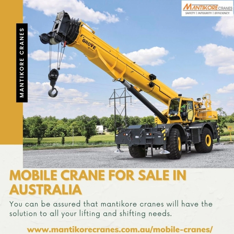WHAT SHOULD YOU KNOW ABOUT MOBILE CRANE FOR SALE IN AUSTRALIA