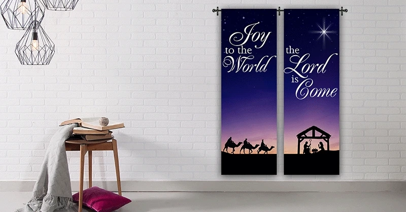 Christmas Display Banners to Add Splash of Elegance to Your Church