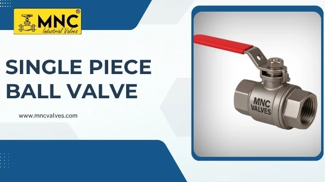 Single Piece Ball Valve Manufacturers in Ahmedabad – MNC VALVES