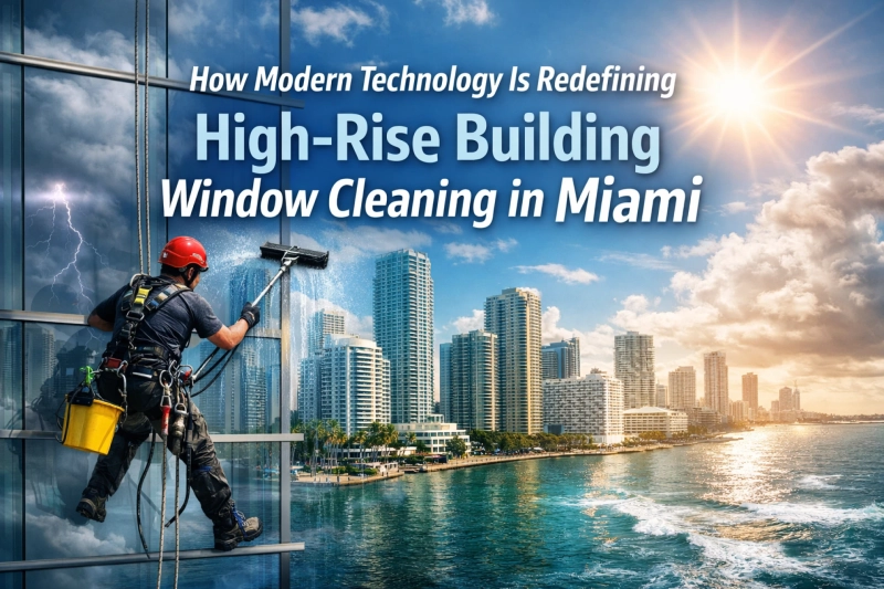 How Modern Technology Is Redefining High-Rise Building Window Cleaning in Miami