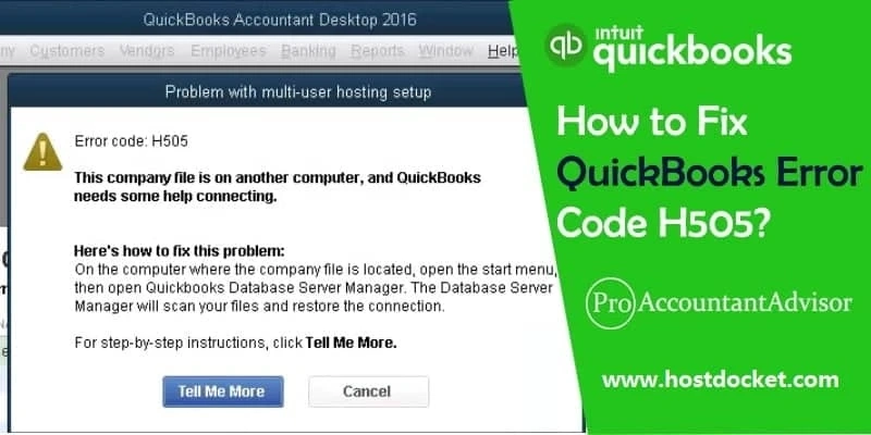How to fix QuickBooks error code H505?