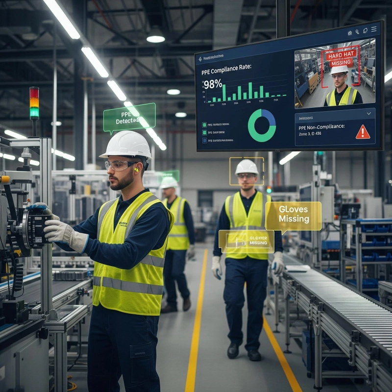 Boosting Workplace Safety and Efficiency with AI PPE Detection