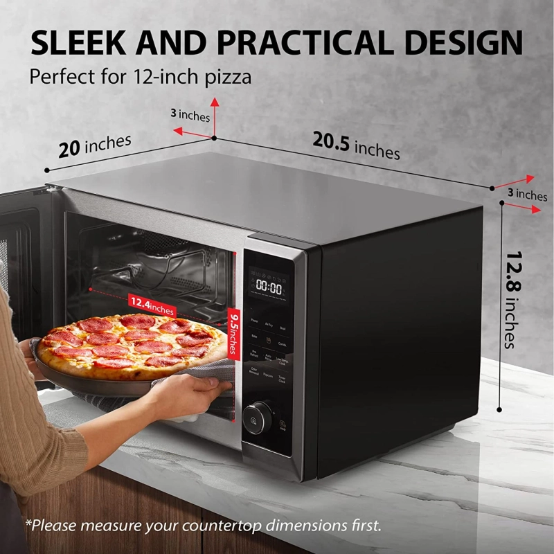 How to use the Toshiba air fryer microwave to make dessert
