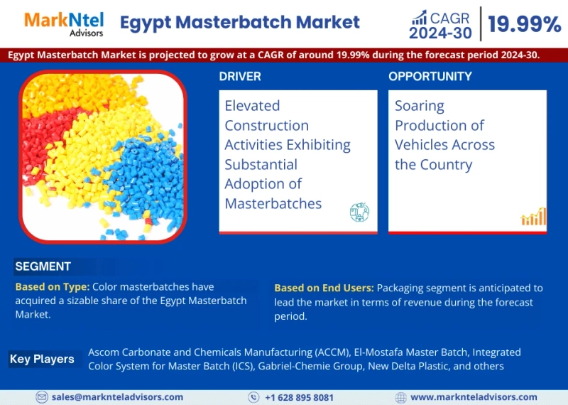 Egypt Masterbatch Market Projections Show 19.99% CAGR by 2030 - New Delta Plastic and Elsewedy Egyplast