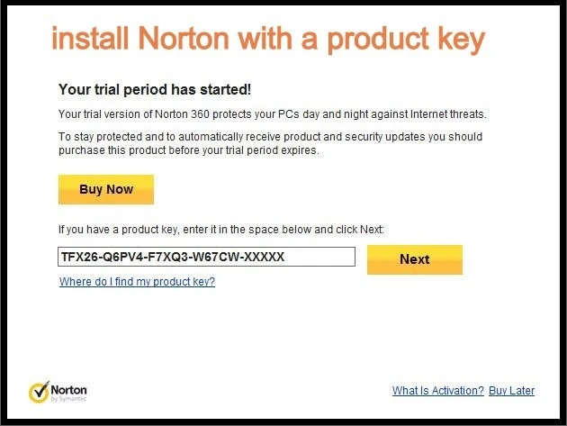 How Do i Install Norton with a Product Key