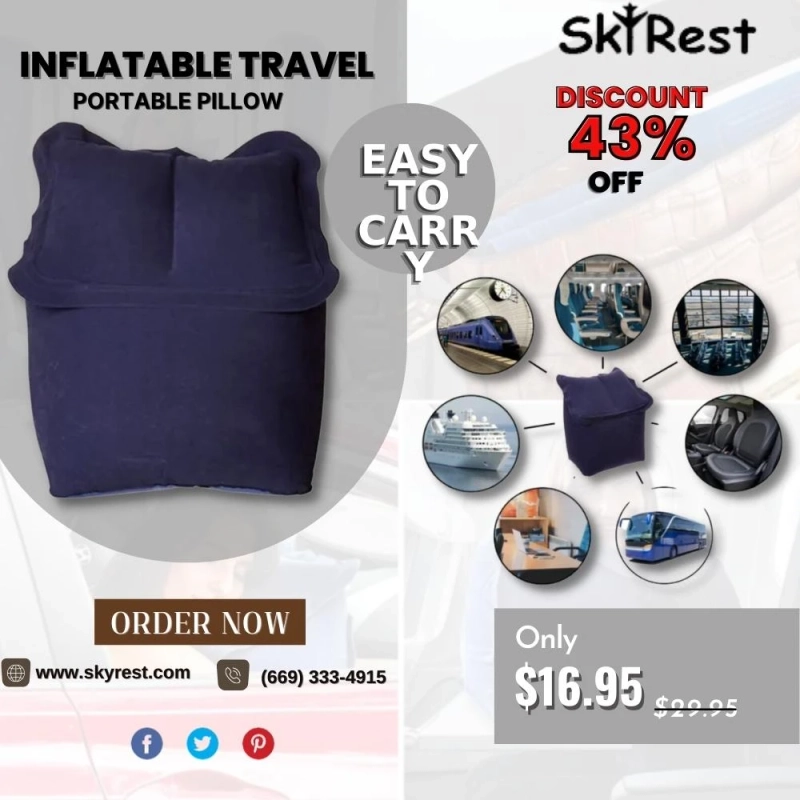 Are You Seeking The Best Sleep On A Plane? Skyrest Travel Neck Pillow Is The One To Get