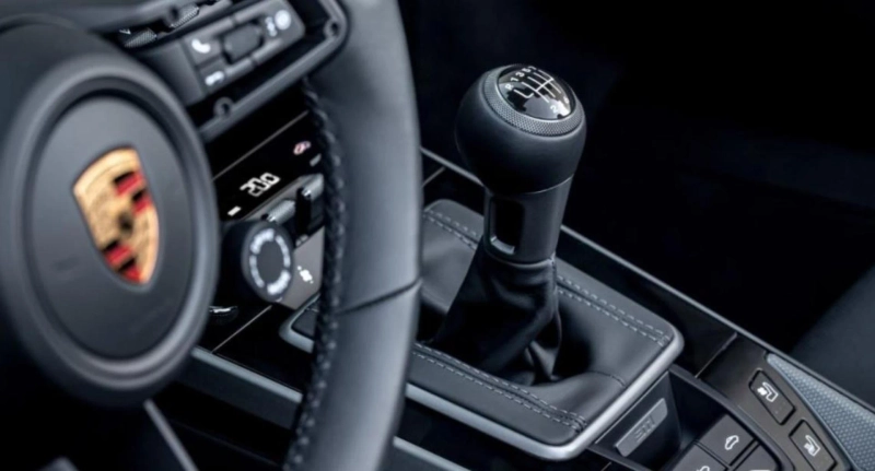 Porsche 911 (992) with manual transmission