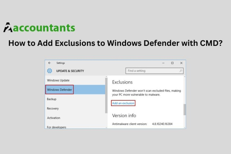 How to Add Exclusions to Windows Defender with CMD?