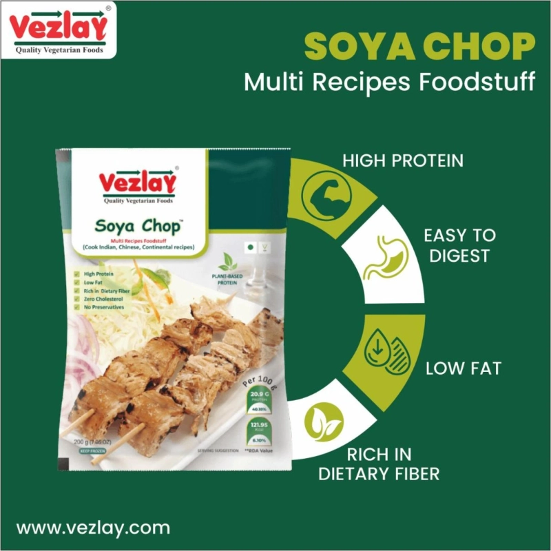 Soya Chaap by Vezlay Foods: A Delicious High-Protein Vegan Choice