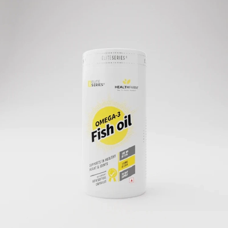 Omega 3 Fish Oil 60 Softgel, Best Fatty Acids | HealthFarm