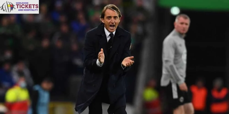 Italy Football World Cup - Mancini on FIFA World Cup Qualifiers We let ourselves down