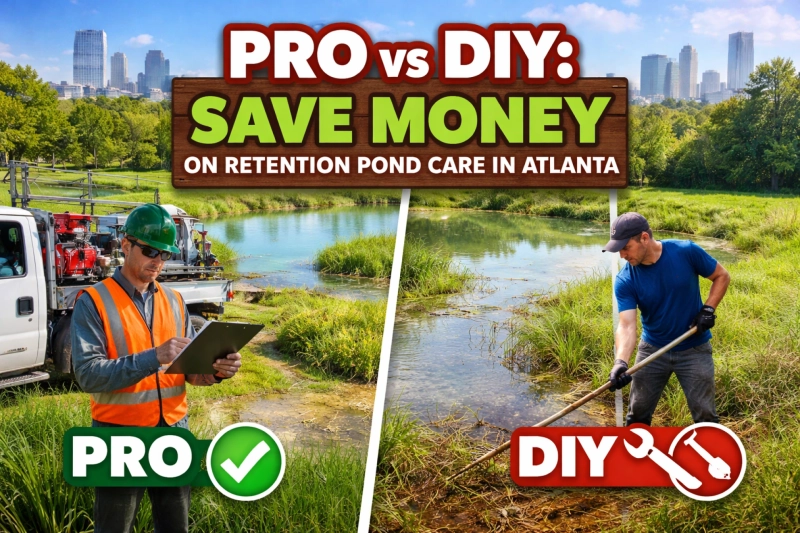 Pro vs DIY: Save Money on Retention Pond Care in Atlanta