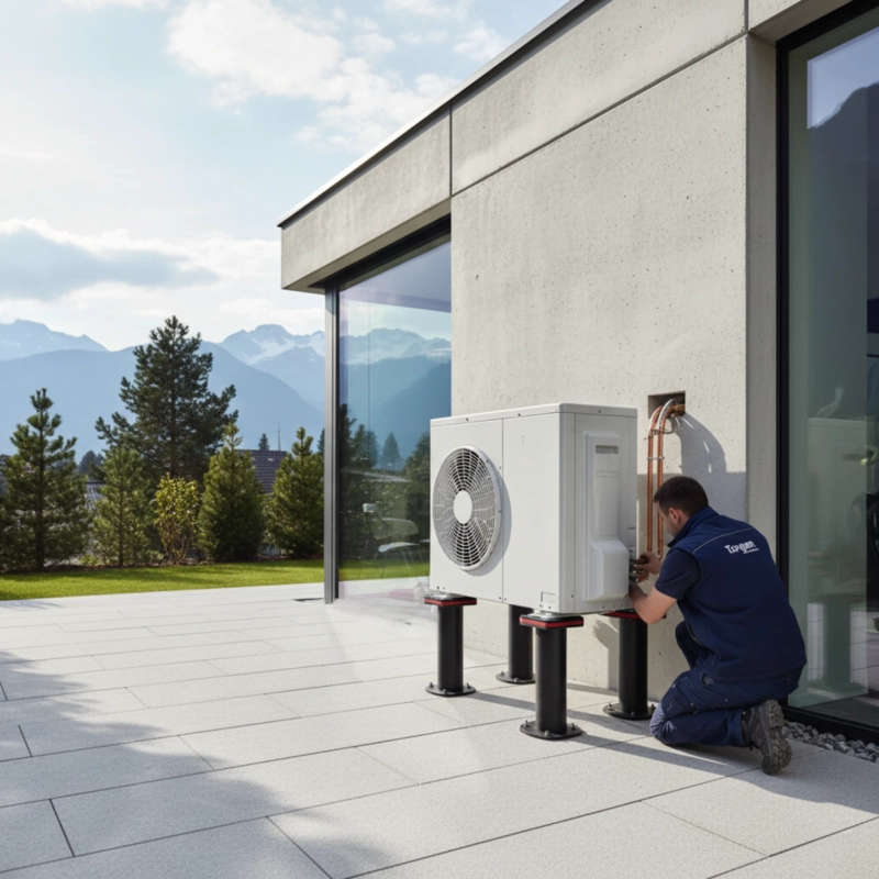 Vibration pompe à chaleur : causes, impacts et solutions de découplage acoustique