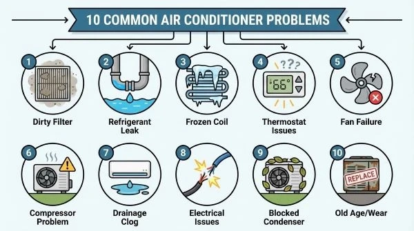 10 Common Air Conditioner Problems