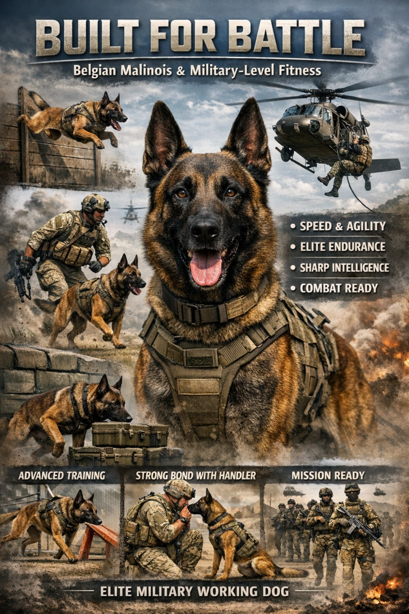 Built for Battle: Belgian Malinois and Military-Level Fitness