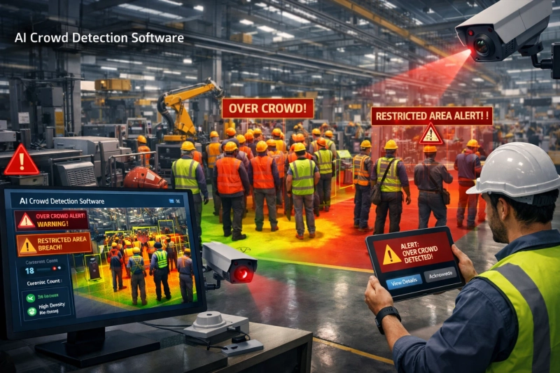 How AI Crowd Detection Software Enhances Worker Safety in Manufacturing Plants