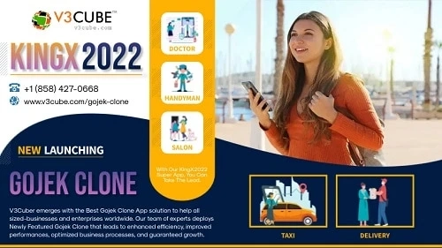 Why Choose V3cube For Gojek Clone 2022 App For Your Startups