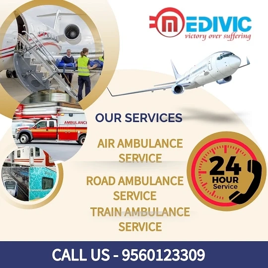 Get Medivic Aviation Air Ambulance Service in Patna with Desired Medical Facilities