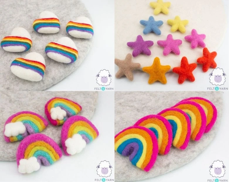 Magical DIY Party Décor with Rainbow & Star Felt Accents
