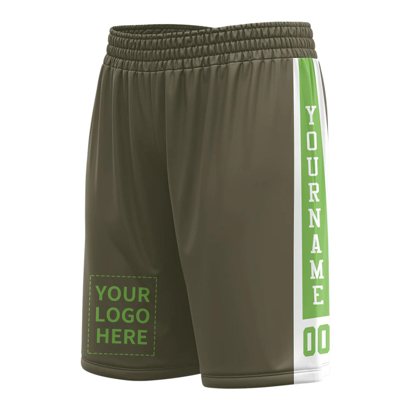 Plus Size Custom Olive Basketball Shorts – Style, Comfort, and Performance