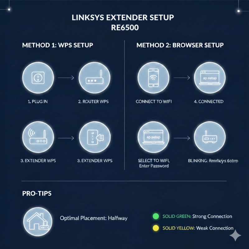 Simple Guide for Linksys Extender Setup RE6500