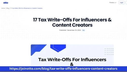 Top Social Media Influencer Tax Deductions For Creators