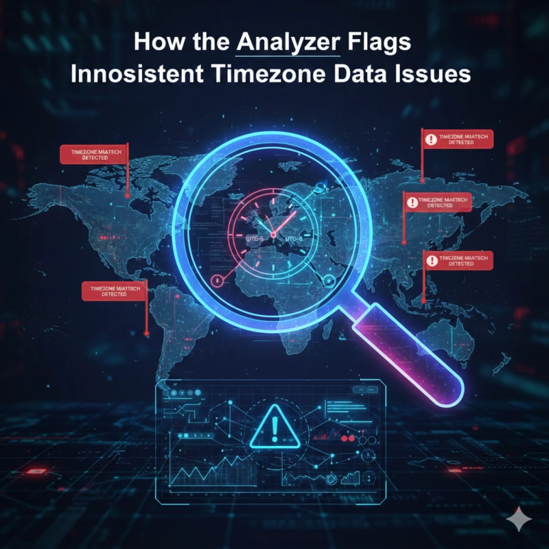 How the Analyzer Flags Inconsistent Timezone Data Issues