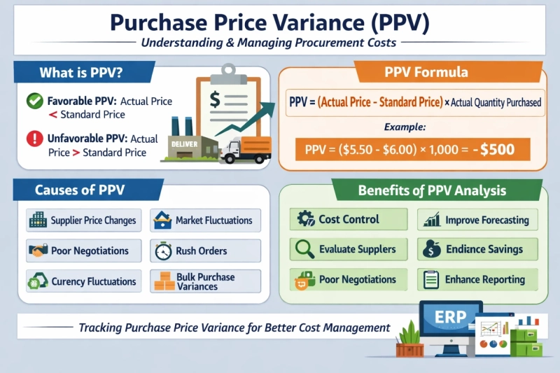 Purchase Price Variance (PPV): Definition, Formula, and Importance
