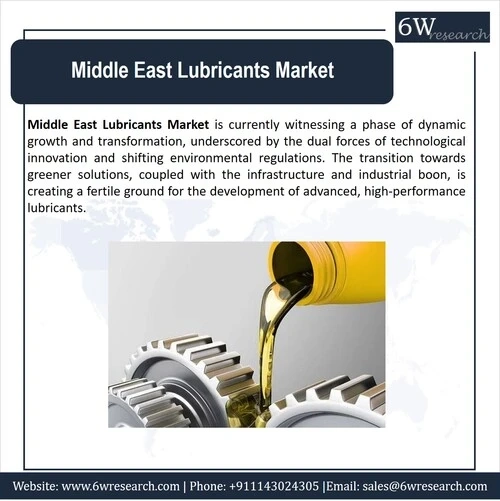 Middle East Lubricants Market (2024-2030) | 6wresearch