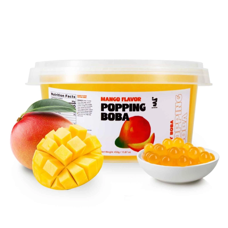 Mango Inspire Food Popping Boba Pearls for Bubble Tea