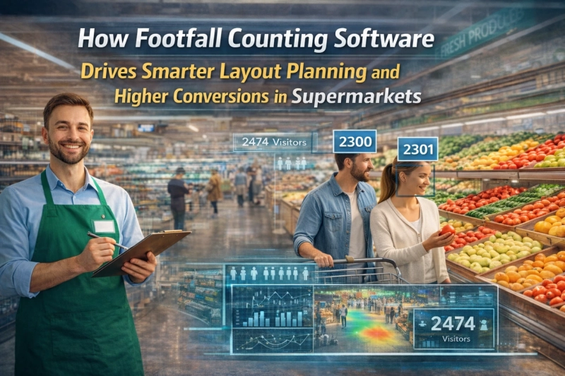 How Footfall Counting Software Drives Smarter Layout Planning and Higher Conversions in Supermarkets