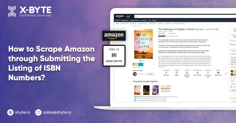 How to Scrape Amazon through Submitting the Listing of ISBN Numbers?